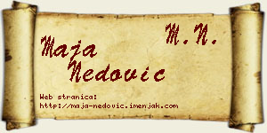 Maja Nedović vizit kartica